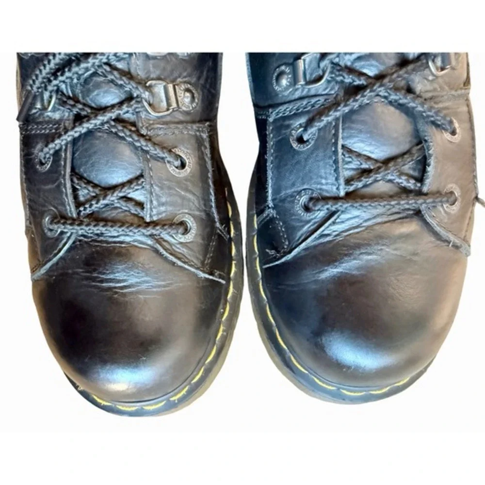 Dr.‎ Martens 8699 Bex Boots Black Leather Hiking Combat Mens US 12 UK 11 EU 46